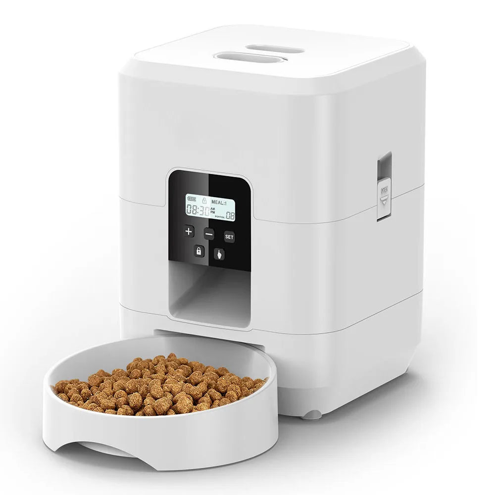 Automatic Pet Feeder for Cats & Dogs, Timed & Portion-Control Smart Food Dispenser, Slow Feeding Cat and Dog Bow