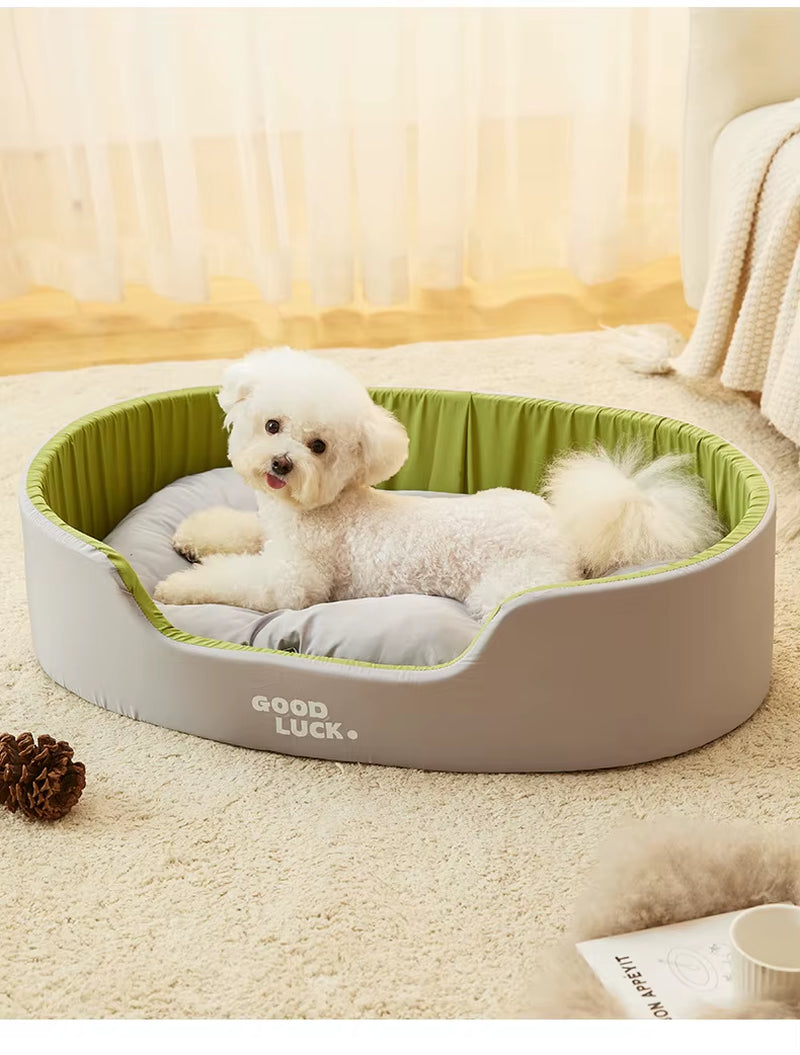 Warm Plush Pet Bed for Cats & Small Dogs | Cozy Winter Sleeping House