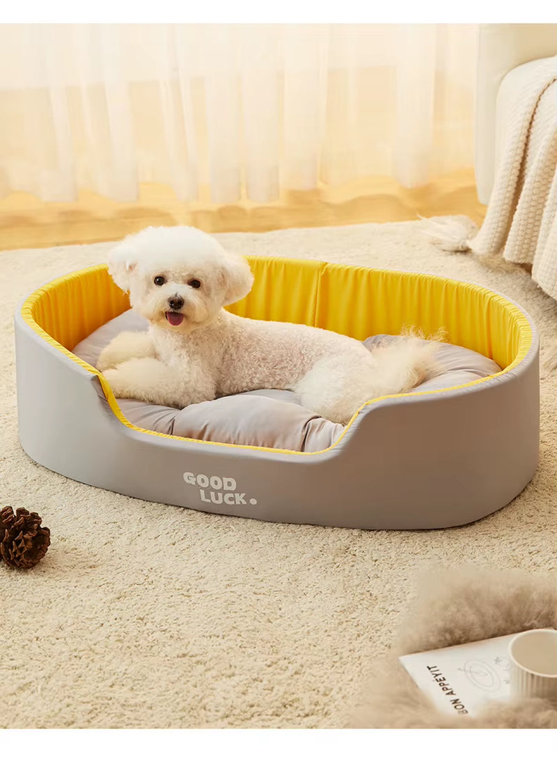 Warm Plush Pet Bed for Cats & Small Dogs | Cozy Winter Sleeping House