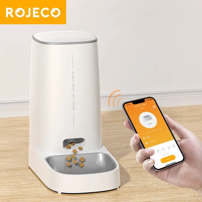 Smart WiFi Pet Feeder 4L – Automatic Cat & Dog Food Dispenser with App Control & Timed Feeding