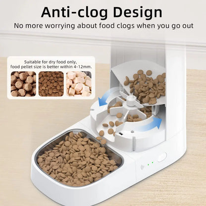 Smart WiFi Pet Feeder 4L – Automatic Cat & Dog Food Dispenser with App Control & Timed Feeding