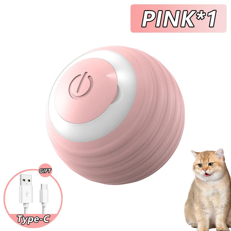 Smart Interactive Rolling Ball for Cats – Automatic Motion Toy for Indoor Play & Exercise