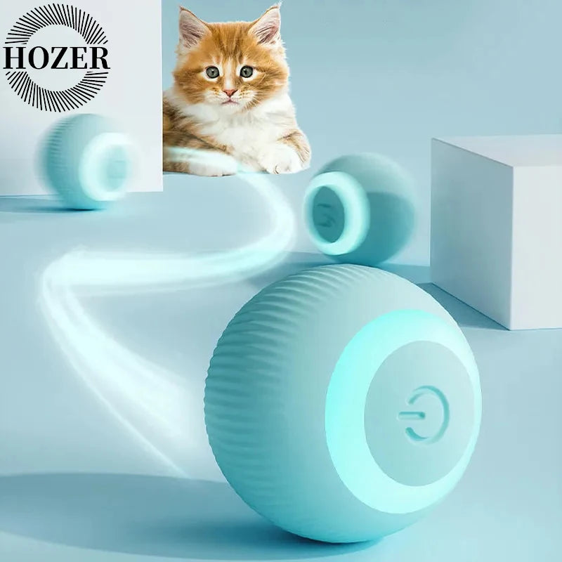 Smart Interactive Rolling Ball for Cats – Automatic Motion Toy for Indoor Play & Exercise